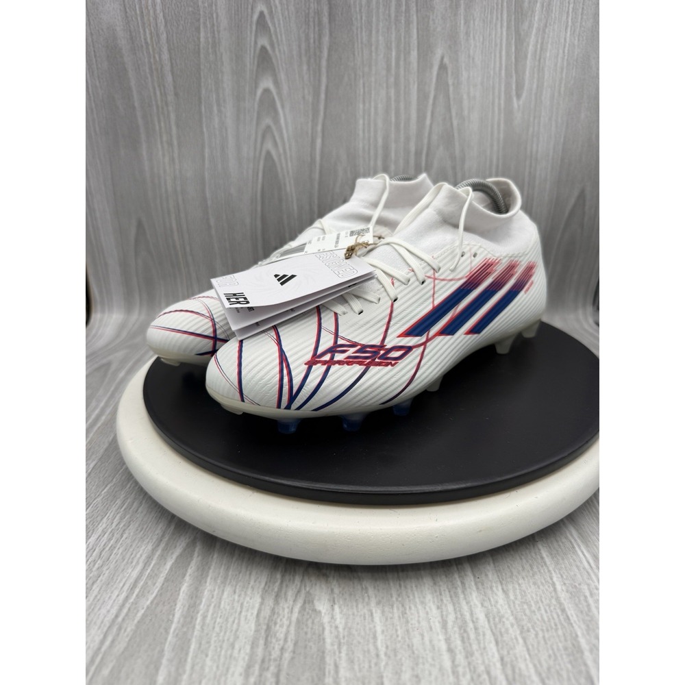 adidas F50 Sparkfusion League FG/AG Womens Size 10 White Soccer Cleats KJ1437